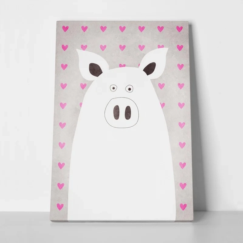 Πινακας σε καμβά CUTE PIG