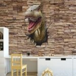 Αυτοκόλλητη Ταπετσαρία τοίχου DINO BREAKING WALL