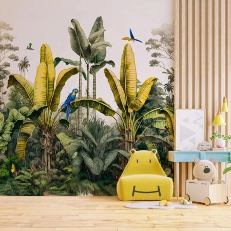 Αυτοκόλλητη Ταπετσαρία τοίχου DREAMY FOREST - Tropical Sticky 1