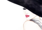 Πινακας σε καμβά ELEGANT LADY FASHION WATERCOLOR