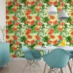 Αυτοκόλλητη Ταπετσαρία τοίχου HIBISCUS FLOWERS