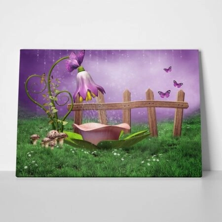 Πινακας σε καμβά FAIRY SHOWER - Παιδικοι και set Sticky 1