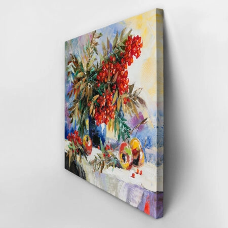 Πινακας σε καμβά FLOWERS WITH FRUIT - Floral - Λουλουδια Sticky 2