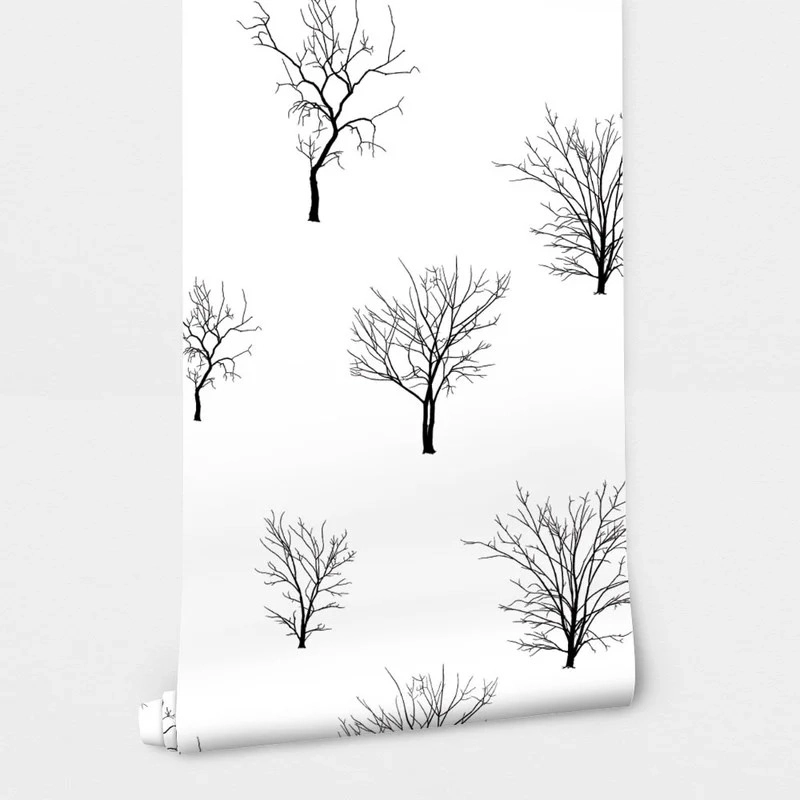 Αυτοκόλλητη Ταπετσαρία τοίχου LEAFLESS TREES