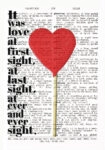 Πινακας σε καμβά LOVE AT FIRST... AND LAST SIGHT