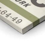 Πίνακας σε καμβά LUGGAGE TAG NEW YORK