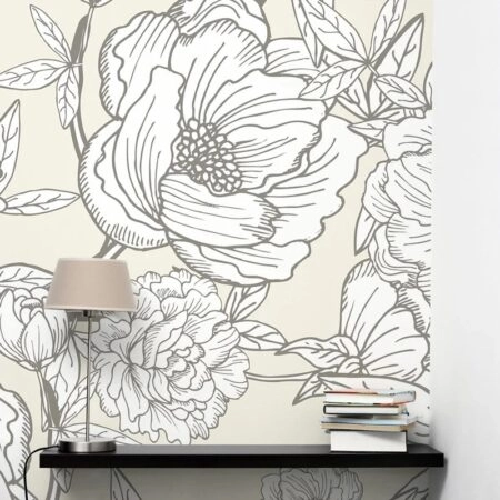 Αυτοκόλλητη Ταπετσαρία τοίχου MINIMAL FLORAL BLOSSOM - Floral - Λουλουδια Sticky 1