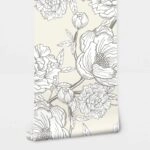 Αυτοκόλλητη Ταπετσαρία τοίχου MINIMAL FLORAL BLOSSOM