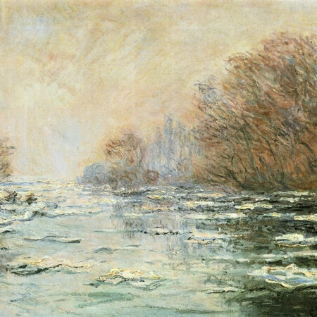 Πινακας σε καμβά MONET - ICE MELTING NEAR VETHEUIL - Monet Claude Sticky 6