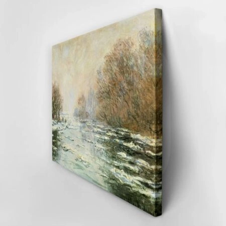Πινακας σε καμβά MONET - ICE MELTING NEAR VETHEUIL - Monet Claude Sticky 3