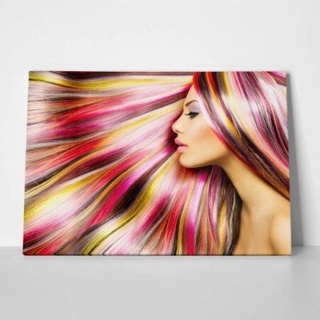 Πινακας σε καμβά MULTICOLOUR HAIR - Μοδα και Διασκεδαση