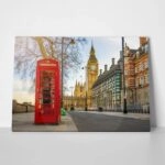 Πινακας σε καμβά OLD RED TELEPHONE BOX