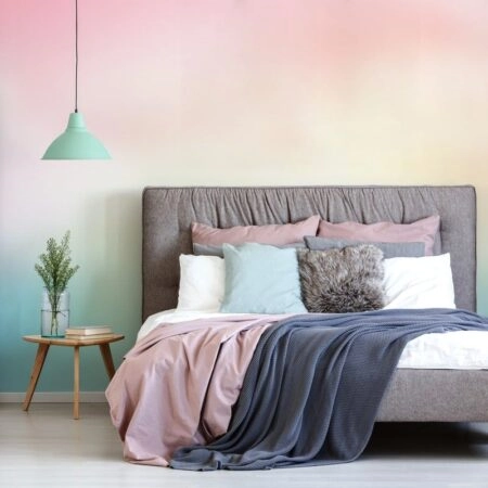 Αυτοκόλλητη Ταπετσαρία τοίχου OMBRE PINK AND CYAN - Ombre