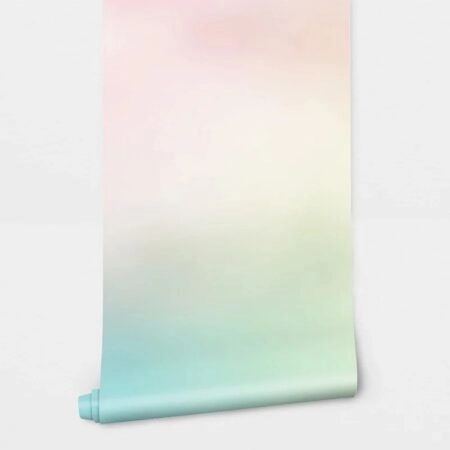 Αυτοκόλλητη Ταπετσαρία τοίχου OMBRE PINK AND CYAN - Ombre Sticky 2