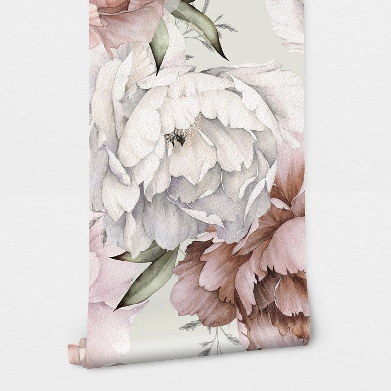 Αυτοκόλλητη Ταπετσαρία τοίχου PASTEL BLOSSOM FLOWERS