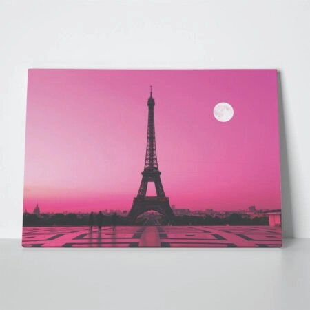 Πινακας σε καμβά PINK EIFFEL - Παρισι Sticky 1