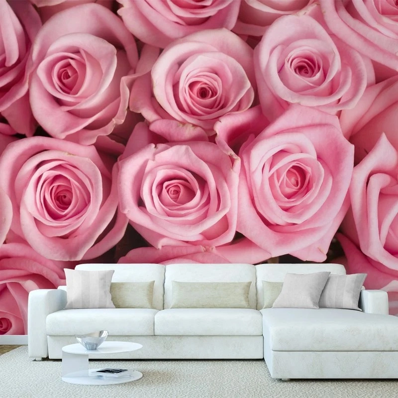 Αυτοκόλλητη Ταπετσαρία τοίχου PINK ROSES