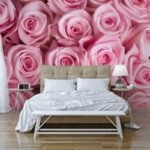 Αυτοκόλλητη Ταπετσαρία τοίχου PINK ROSES