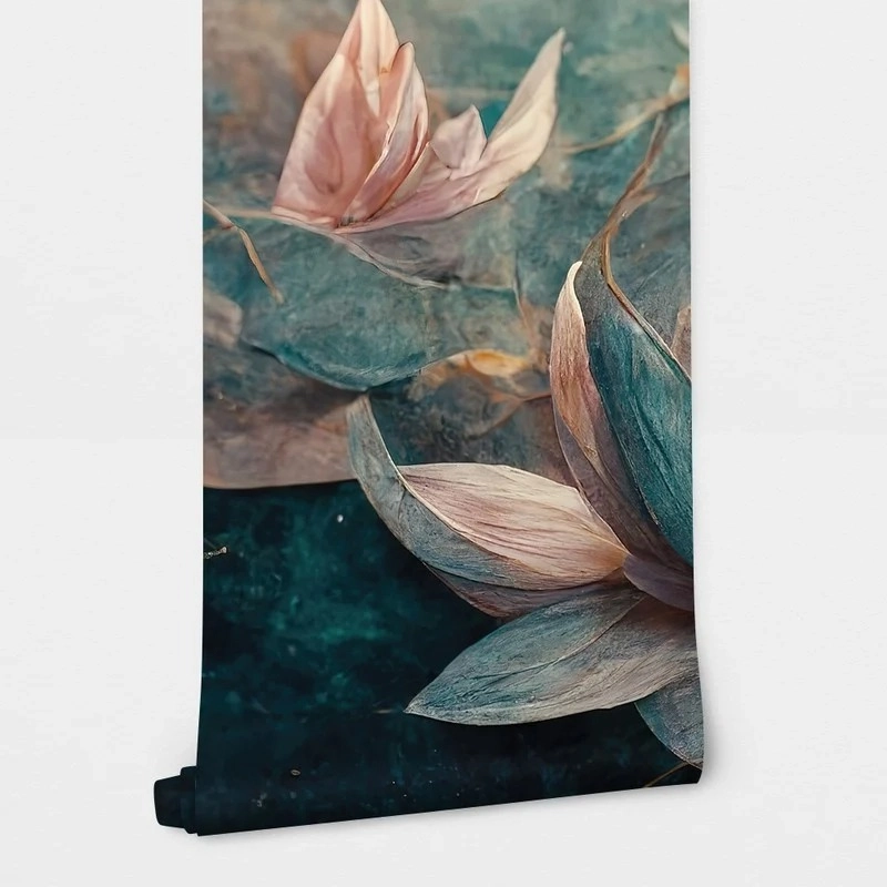 Αυτοκόλλητη Ταπετσαρία τοίχου PAPER WATER LILIES