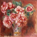 Πίνακας σε καμβά RENOIR - ROSES DANS UN VASE