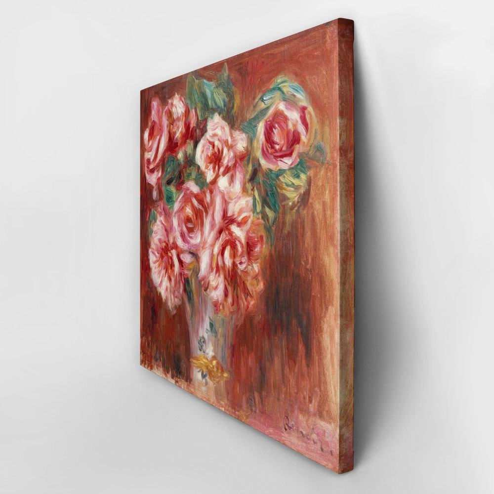 Πίνακας σε καμβά RENOIR - ROSES DANS UN VASE