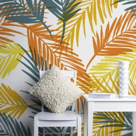 Αυτοκόλλητη Ταπετσαρία τοίχου RETRO PALM LEAVES 2 - Tropical