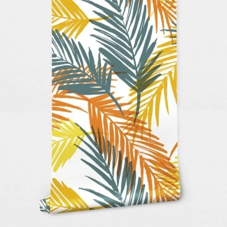 Αυτοκόλλητη Ταπετσαρία τοίχου RETRO PALM LEAVES 2 - Tropical Sticky 2