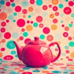 Πίνακας σε καμβά RETRO TEA POT