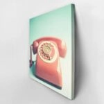 Πίνακας σε καμβά RETRO RED PHONE 1
