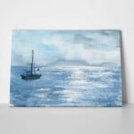 Πινακας σε καμβά SAILING DURING CLOUDY WEATHER
