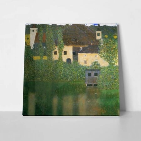 Πινακας σε καμβα KLIMT - SCHLOSS KAMMER AT LAKE ATTER - Gustav Klimt