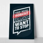 Πινακας σε καμβά THE REAL WORKOUT