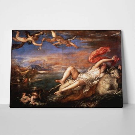 Πινακας σε καμβά TITIAN - EUROPA - Tiziano Vecelli