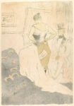 Πινακας σε καμβά TOULOUSE LAUTREC - FASTENING A CORSET