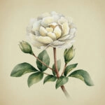 Πίνακας σε καμβά UNIQUE WATERCOLOR PEONY FLOWERS