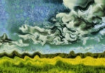 Πινακας σε καμβά VAN GOGH STYLE MEADOW