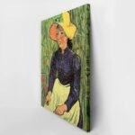 Πινακας σε καμβά VAN GOGH - YOUNG PEASANT WOMAN WITH STRAW HAT