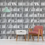 Αυτοκόλλητη Ταπετσαρία τοίχου WHITE BOOKS
