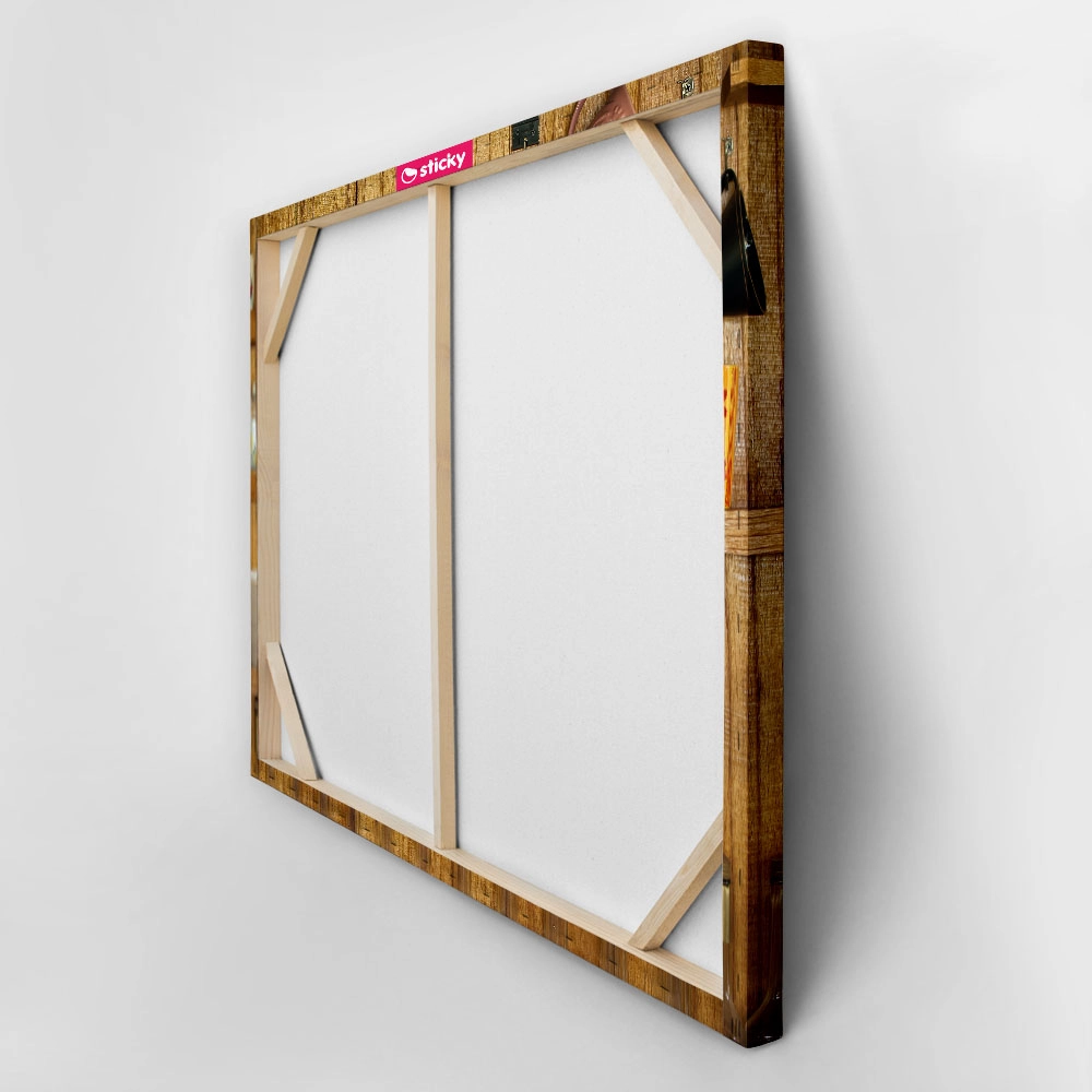 Πινακας σε καμβά WOODEN SHELVES