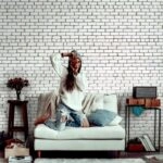 Αυτοκόλλητη Ταπετσαρία τοίχου WHITE BRICK