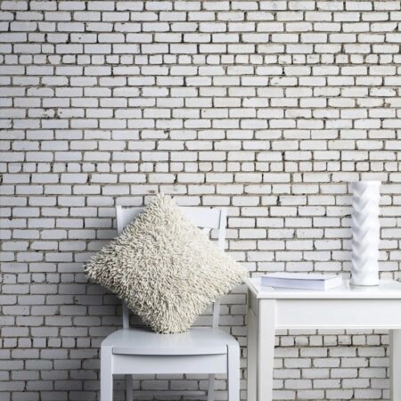 Αυτοκόλλητη Ταπετσαρία τοίχου WHITE BRICK - Απομίμηση υλικών Sticky 1