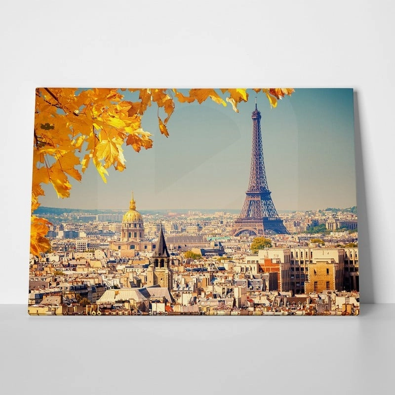 Πινακας σε καμβά YELLOW PARIS