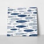 Πίνακας σε καμβά FISH PATTERN 1
