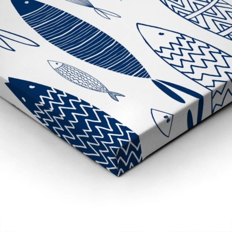 Πίνακας σε καμβά FISH PATTERN 1