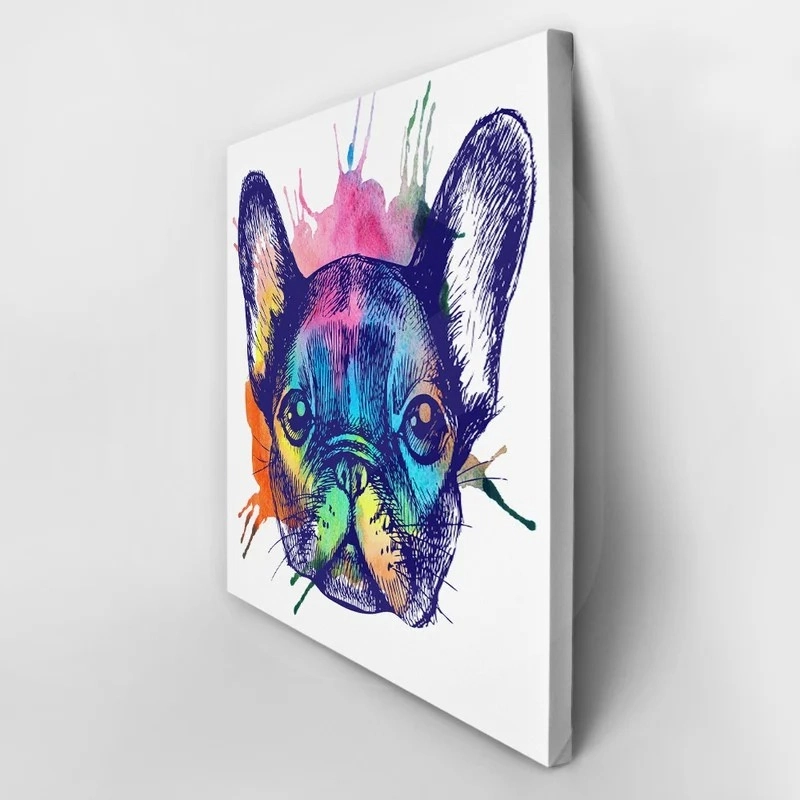 Πίνακας σε καμβά FRENCH BULLDOG HAND DRAWN