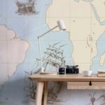 Αυτοκόλλητη Ταπετσαρία τοίχου HISTORICAL WORLD MAP 2