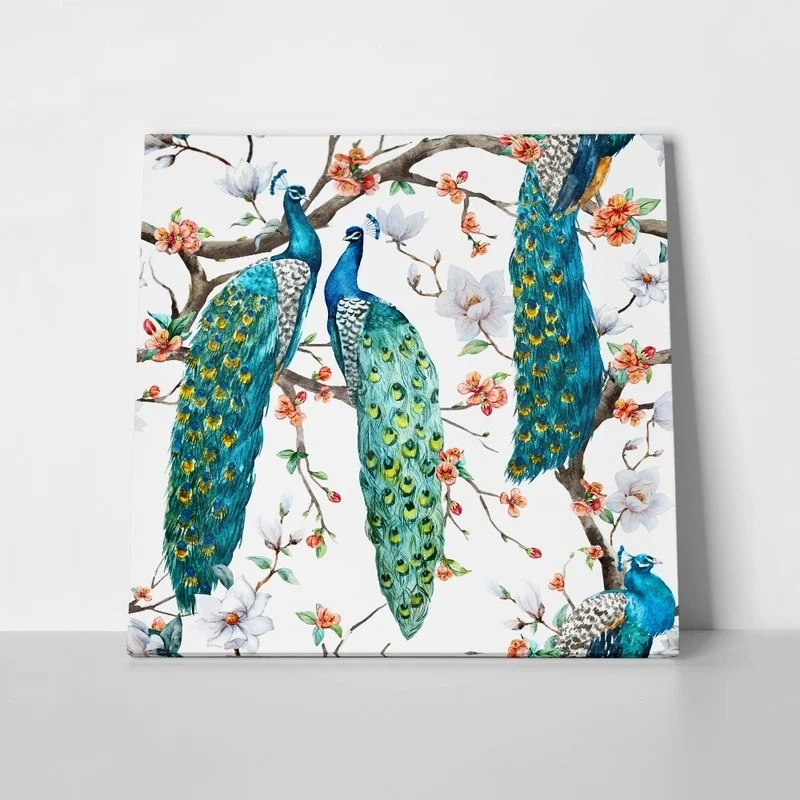 Πινακας σε καμβά PEACOCKS