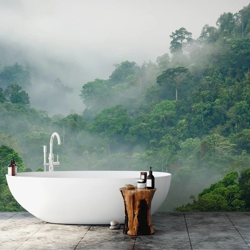 Αυτοκόλλητη Ταπετσαρία τοίχου RAINFOREST FOG