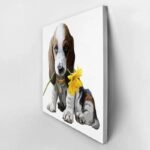 Πίνακας σε καμβά SUNNY FLOWER BEAGLE DOG