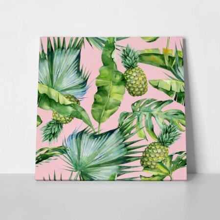 Πίνακας σε καμβά TROPICAL - Botanical - Φυτα Sticky 1